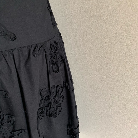 Evan Picone Embroidered Cocktail Dress in Black size 4 - Picture 6 of 8